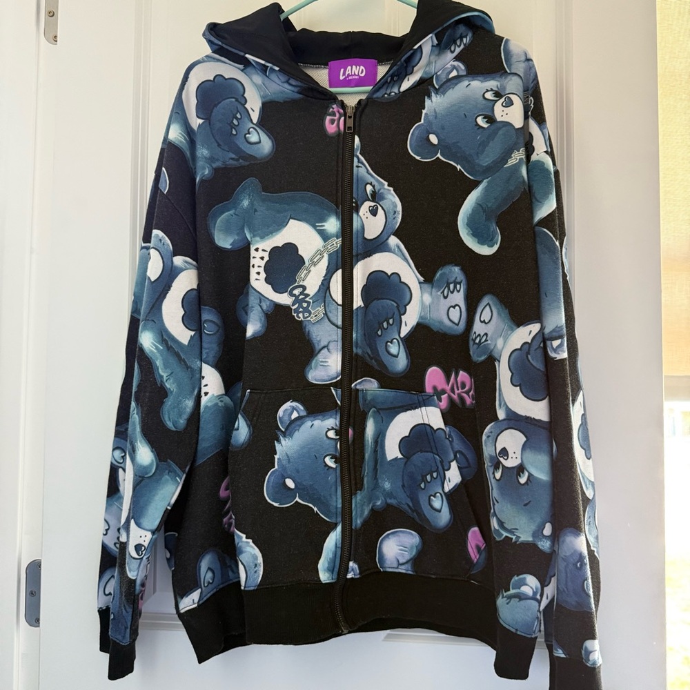 LAND X Milkboy Care Bears Collaboration Hoodie, Rare. Used. Japanese Brand.